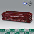 Casket Manufacturers LUXES Victoria American Style Wooden Casket With Casket Lining